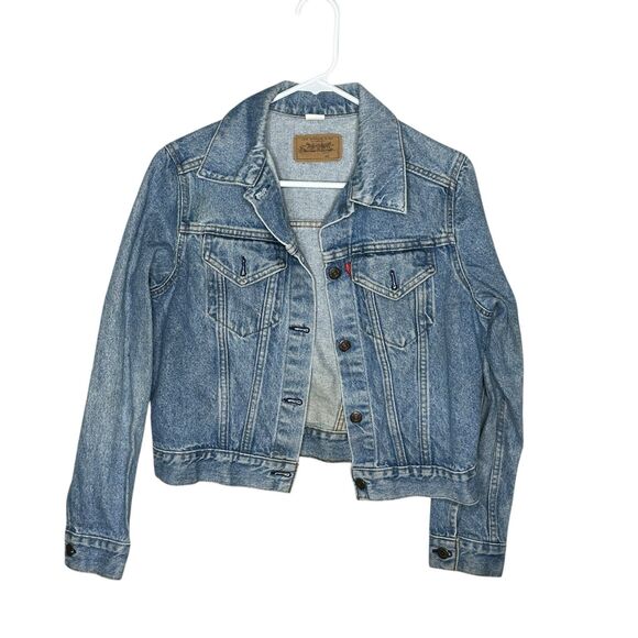 Vintage 70s/80s Levi’s USA-Made Denim Trucker Jacket Size Large - Picture 2 of 12